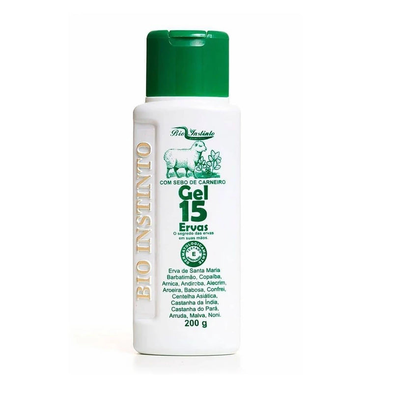 Gel 15 Ervas 200g - Bio Instinto (GANHE BRINDE)