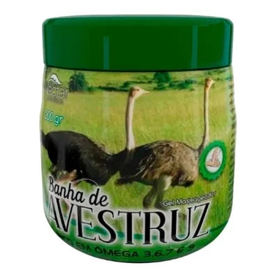 Banha De Avestruz Gel Massageador Néctar Manteiga 200g