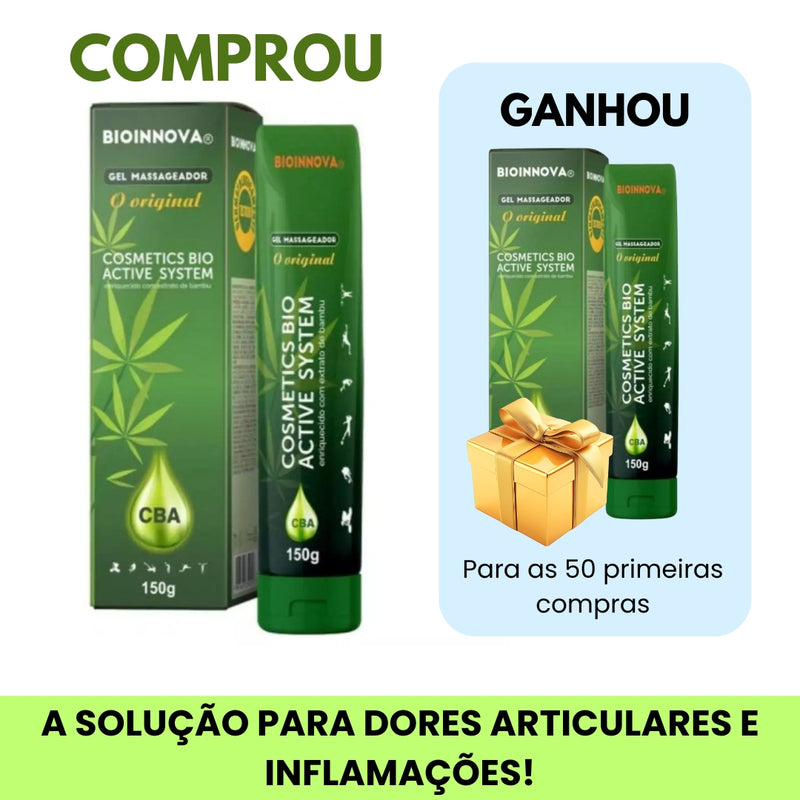Gel Massageador CBA - Cosmetics Bio Active System 150g - BioInnova (PAGUE 1 LEVE 2)