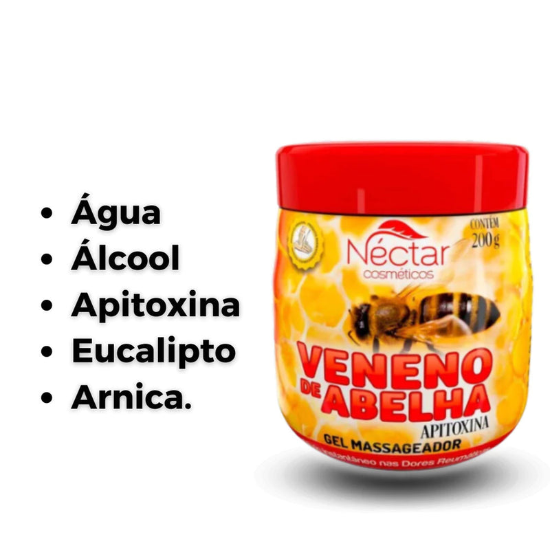 Gel Massageador Veneno de Abelha™ 200g