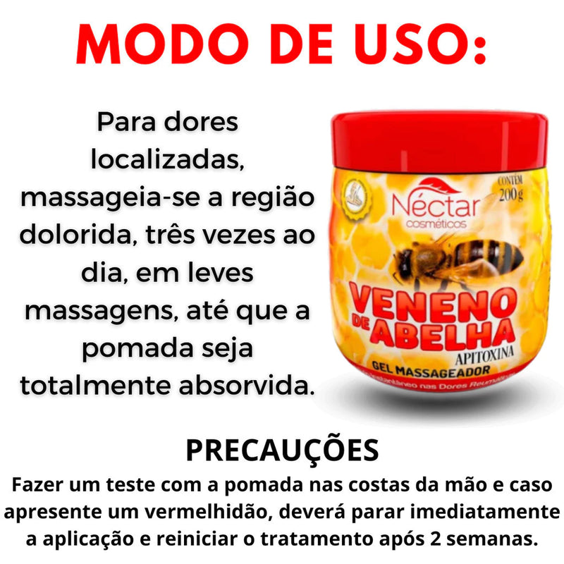 Gel Massageador Veneno de Abelha™ 200g